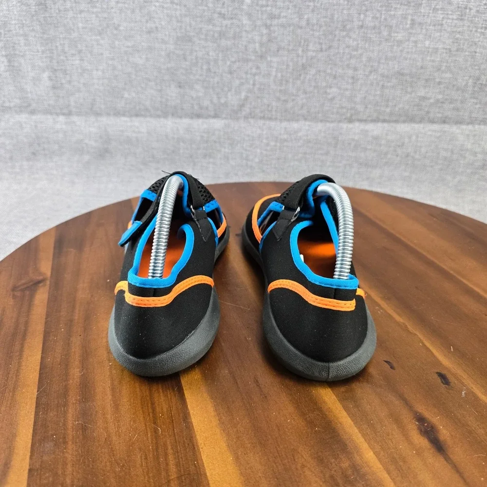 Wonder Nation Girls Water Shoes Black‎ Orange Blue USA 6 EUR 38.5